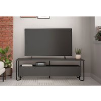 Caesaroo - TV-Schranke 150 cm Cosmopolitan Anthrazit Grau mit zwei versenkbaren Türen anthrazitgrau von CAESAROO