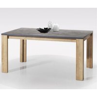 Tisch 160x90 cm Grau mit Beinen aus Natureiche Eiche und Grau von CAESAROO