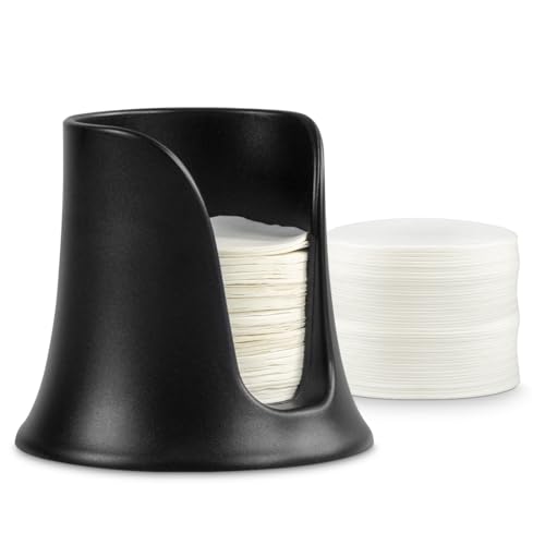 CAFEMASY Kaffeefilterhalter mit 350 Ersatz-Kaffeepapierfiltern, kompatibel mit Aeropress Original Clear Go Espressokocher Zubehörteile von CAFEMASY