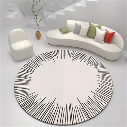 CAFETU Unregelmäßiger waschbarer Teppich im Used-Look, fusselfreier Überwurfteppich, neutrale Teppiche, Wohnzimmerteppiche, Wohnzimmerteppiche, Moderne Teppiche, Schlafzimmerteppiche von CAFETU