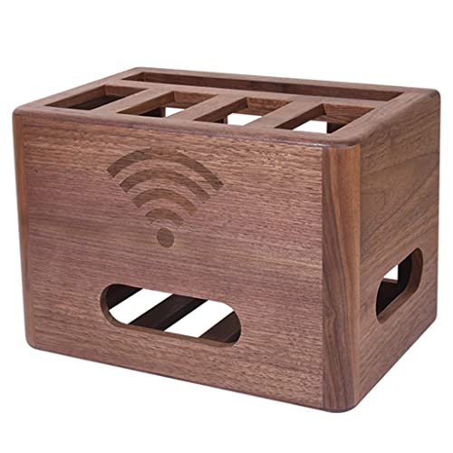 CAFIEDR Lagerregale Kabelloses WiFi-Rack, Heim-Router-Regal, Büro-Desktop, stanzfreie Buchse, Set-Top-Box-Lagerregal, Draht-Aufbewahrungsbox von CAFIEDR
