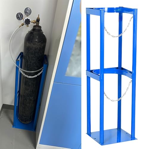 Sauerstoffflaschenhalter – verstellbarer Flaschenträger für 40-Liter-Gasflaschen, Aufbewahrungsorganisator für Schweiß- und Propangasflaschen, sichere Regallösung für Kliniken und Krankenhäuser von CAFIEDR