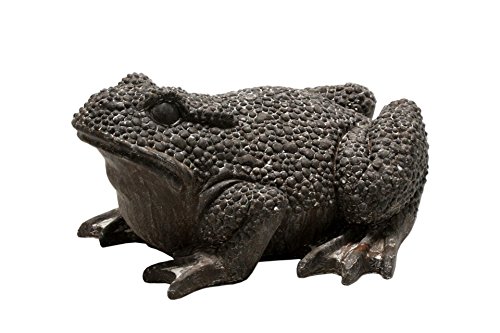 CAGO Beetfigur Frosch 50 x 45 cm braun in Steinoptik Dekoration von CAGO