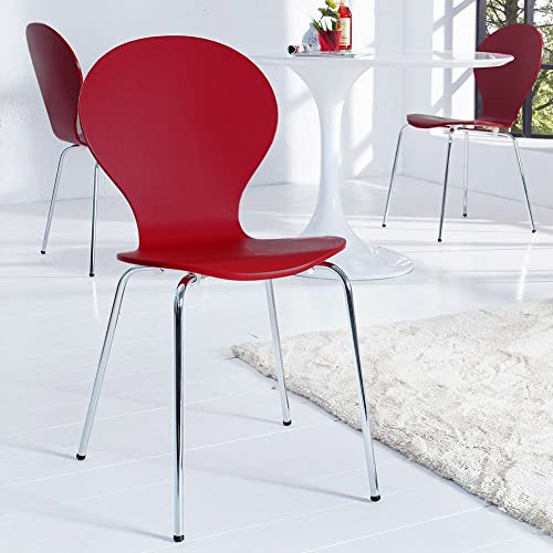 cagü - RETRO LOUNGE DESIGN KLASSIKER STUHL [JACOBSEN] ROT, NEU! von CAGÜ