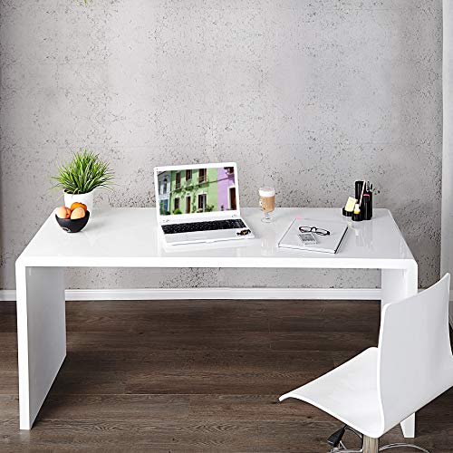 cagü Schreibtisch SOHO Weiß Hochglanz 120cm x 60cm von cagü