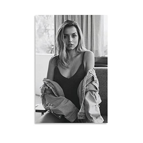 Ana de Armas Schauspielerin Poster für Schlafzimmer Ästhetik Bild Druck Leinwand Gemälde 60 x 90 cm Unframe von CAIAO