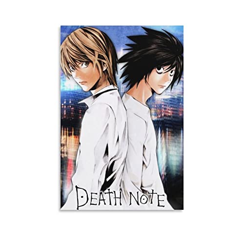 Anime Death Note Manga-Poster für Schlafzimmer, Ästhetik, Bilddruck, Leinwandbild, 20 x 30 cm, ohne Rahmen von CAIAO