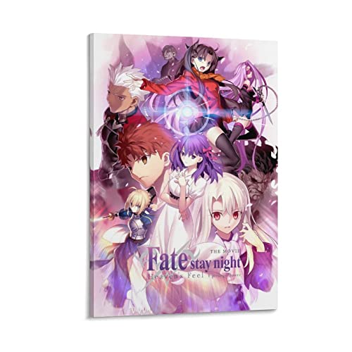 Anime Fate Stay Night Heaven's Feel Poster für Schlafzimmer Ästhetik Bilddruck Leinwand Gemälde 20 x 30 cm Rahmen von CAIAO