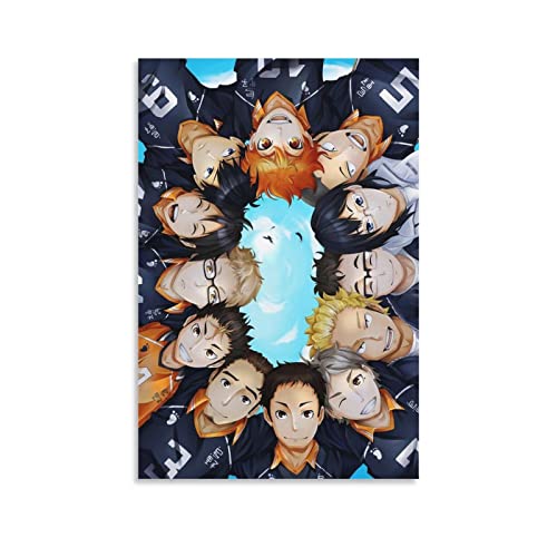 Anime Haikyuu Manga-Poster für Schlafzimmer, ästhetischer Bilddruck, Leinwand, Gemälde, 20 x 30 cm, ohne Rahmen von CAIAO