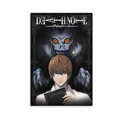 Anime Manga Death Note Poster für Schlafzimmer, Ästhetik, Bilddruck, Leinwandbild, 20 x 30 cm, ohne Rahmen von CAIAO