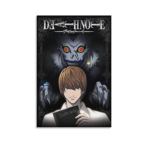 Anime Manga Death Note Poster für Schlafzimmer, Ästhetik, Bilddruck, Leinwandbild, 40 x 60 cm, ohne Rahmen von CAIAO