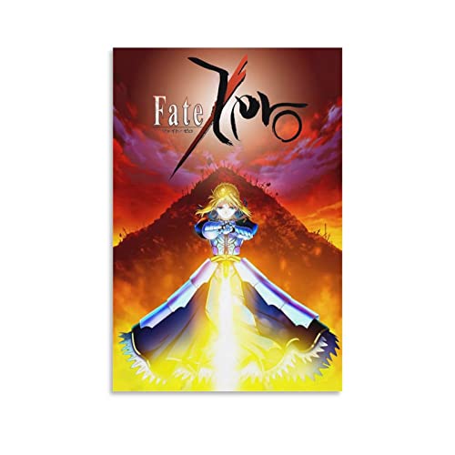 Anime Manga Fate Zero Poster für Schlafzimmer, Ästhetik, Bilddruck, Leinwandbild, 20 x 30 cm, ohne Rahmen von CAIAO