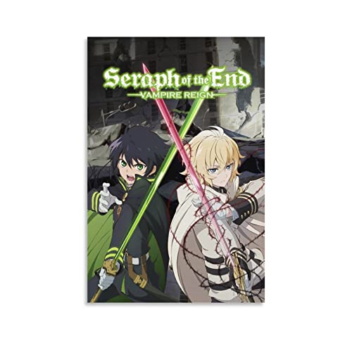 Anime Seraph of The End Manga-Poster für Schlafzimmer, Ästhetik, Bilderdruck, Leinwandgemälde, 20 x 30 cm, ohne Rahmen von CAIAO