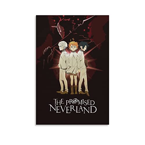 Anime The Promised Neverland Manga Poster Bild Druck Leinwand Gemälde Schlafzimmer Ästhetik 30 x 45 cm ohne Rahmen von CAIAO