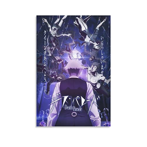 Death Parade Anime Poster für Schlafzimmer, Ästhetik, Bilddruck, Leinwandbild, 20 x 30 cm, ohne Rahmen von CAIAO