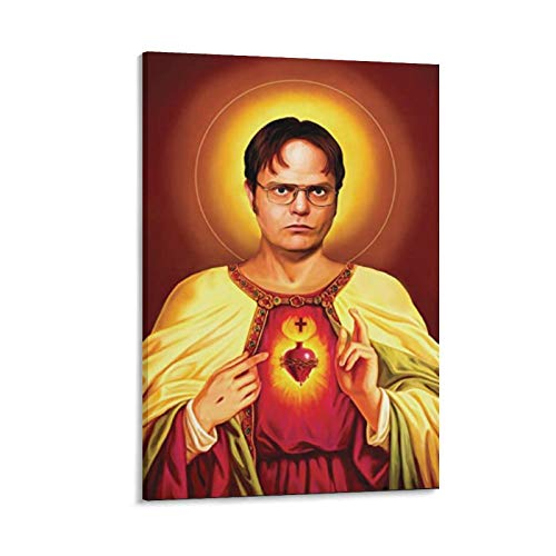 Dwight Schrute The Office Belive Poster Wandkunst Bild Gemälde Poster Leinwand Druck Poster Kunstwerke Raumdekoration 30 x 45 cm von CAIAO