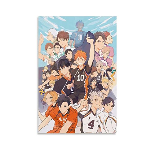 Haikyuu Anime-Poster für Schlafzimmer, Ästhetik, Bilddruck, Leinwandbild, 20 x 30 cm, ohne Rahmen von CAIAO