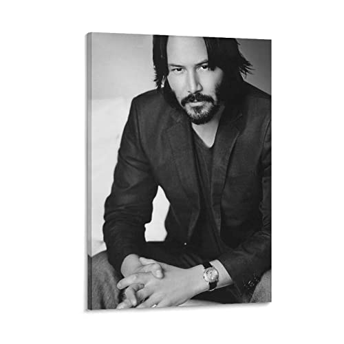 Keanu Reeves Handsome Poster für Schlafzimmer, Ästhetik, Bilddruck, Leinwand, Gemälde, 20 x 30 cm, Rahmenstil von CAIAO