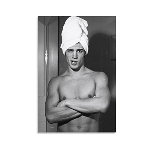 Marlon Brando Star Poster Best Foreign Actor Award Poster Malerei Leinwand Wandkunst Wohnzimmer Poster Gemälde 20 x 30 cm Marlon Brando Star Poster Best Foreign Actor Award Poster Malerei Leinwand Wandkunst Wohnzimmer Poster Gemälde 20 x 30 cm von CAIAO