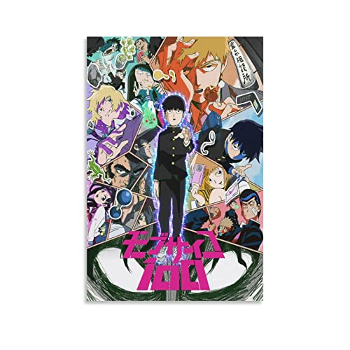 Mob Psycho 100 Anime-Poster für Schlafzimmer, Ästhetik, Bilddruck, Leinwand, Gemälde, 30 x 45 cm, ohne Rahmen von CAIAO