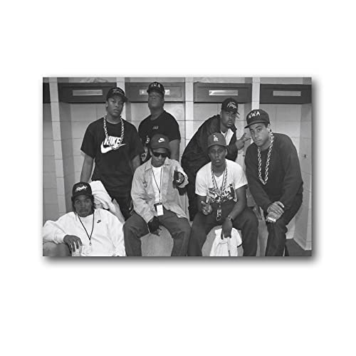 NWA Poster Hip Hop Art Poster Cool Poster Bild Druck Leinwand Poster Wandfarbe Kunst Poster Dekor Modern Home Artworks 08x12inch(20x30cm) von CAIAO