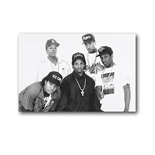 Nwa Poster Print Art Wall Painting Canvas Poster Modern Bedroom Decor 12x18inch(30x45cm) von CAIAO