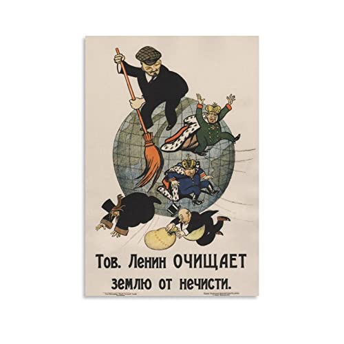 Poster Kommunismus Lenin Antikapitalistische Revolution Retro Malerei auf Leinwand Wandkunst Poster Scroll Bild Druck Wände Dekor Home Poster 30 x 45 cm Poster Kommunismus Lenin Antikapitalistische Revolution Retro Malerei auf Leinwand Wandkunst Poster Scroll Bild Druck Wände Dekor Home Poster 30 x 45 cm von CAIAO