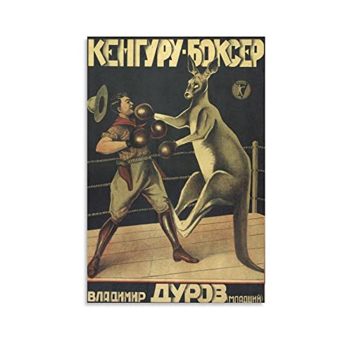 Poster Werbung 1933 Boxen Russisches Känguru Druck Foto Kunst Malerei Leinwand Poster Home Modern Decor Poster 40 x 60 cm von CAIAO