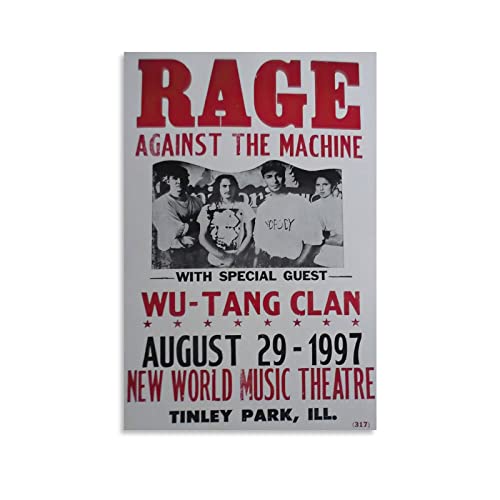Rage Against The Machine Poster mit besonderem Gäste-Bild, Druck, Leinwand, Poster, Wandfarbe, Kunstposter, Dekoration, moderne Heimkunstwerke, 40 x 60 cm von CAIAO