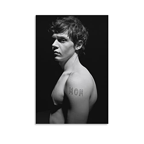 Schauspieler Star Evan Peters Poster für Schlafzimmer, Ästhetik, Bilddruck, Leinwandbild, 20 x 30 cm, ungerahmt von CAIAO