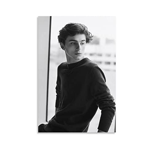 Star Timothee Chalamet Schauspieler-Poster für Schlafzimmer, Ästhetik, Bilddruck, Leinwandbild, 40 x 60 cm, Unframe-Stil von CAIAO