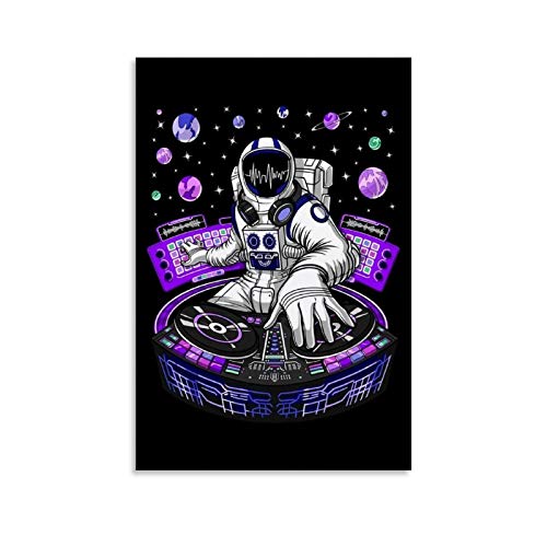 CAICAI Astronaut Techno Music DJ.webp Poster dekorative Malerei Leinwand Wandkunst Wohnzimmer Poster Schlafzimmer Malerei 16x24inch(40x60cm) von CAICAI