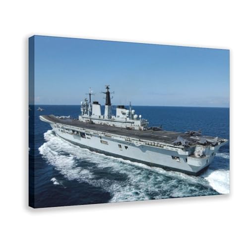 HMS Britannia Flugzeugträger Kunstposter Leinwand Poster Schlafzimmer Dekor Landschaft Dekor Geschenk 20 x 30 cm HMS Britannia Flugzeugträger Kunstposter Leinwand Poster Schlafzimmer Dekor Landschaft Dekor Geschenk 20 x 30 cm von CAIFGQ
