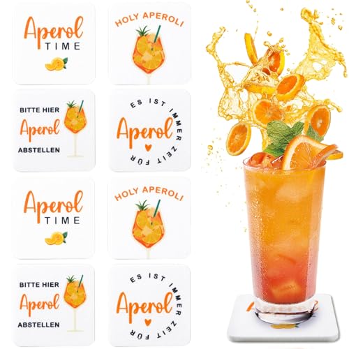 CAIJ 8 Stück Lillet Aperol Untersetzer aus Filz Geschenk für Aperol-Liebhaber Tischdekoration Fasching Karneval Kostüm Party Weihnachten Orange CAIJ 8 Stück Lillet Aperol Untersetzer aus Filz Geschenk für Aperol-Liebhaber Tischdekoration Fasching Karneval Kostüm Party Weihnachten Orange von CAIJ