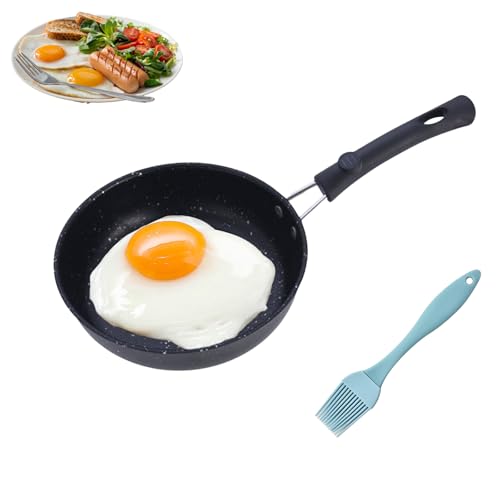 CAIJ Mini Bratpfanne, 12CM Kleine Pfanne Mini Pfanne antihaft Tragbar Eierpfanne Bratpfanne Bratpfanne mit Grif Spiegelei Pfanne für Eiern Speck Schinkenscheiben Steaks Pfanne für Camping Kochen CAIJ Mini Bratpfanne, 12CM Kleine Pfanne Mini Pfanne antihaft Tragbar Eierpfanne Bratpfanne Bratpfanne mit Grif Spiegelei Pfanne für Eiern Speck Schinkenscheiben Steaks Pfanne für Camping Kochen von CAIJ