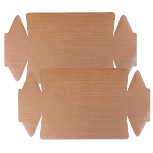 2 Stück Backpapier Wiederverwendbar,Dauerbackfolie für Backofen,Teflon Backmatte,Kastenform Baking Paper Zubehör,Backofenmatte,für Springform Rechteckig/Airfryer/Heißluftfritteuse/Toaster(43 * 24cm) von CAIKAILIOR