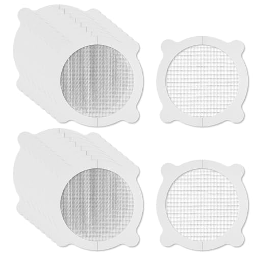 30 Stück Haarfänger Dusche Aufkleber Effektiver,Abflusssieb,Duschsieb,Abfluss Haare Badewanne Sieb Shower Hair Catcher Sticker,Badezimmer KüChenspüle Abflussfilter Rechteckiger Spülsieb,Drain Stickers von CAIKAILIOR