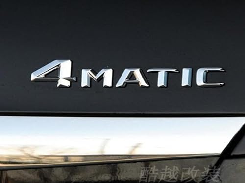 Embleme 4matic Logo Kompatibel mit Mercedes Benz AMG GT A B C E S G Klasse CLA CLS GLA GLC GLS GLE SLC SL CLS SLK Auto Styling Körper Brief Aufkleber Applikationen von CAIM