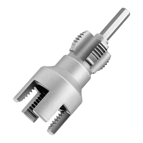 Rohrgewindeschneider Pipe Threader Kit, 3/4 Rohreinfädler Wasserrohr Innengewinde Öffner, Pipe Thread Maker Tool Doppelkopf-Design Wiederverwendbares Power Bohrerfäden Werkzeug von CAINCAY
