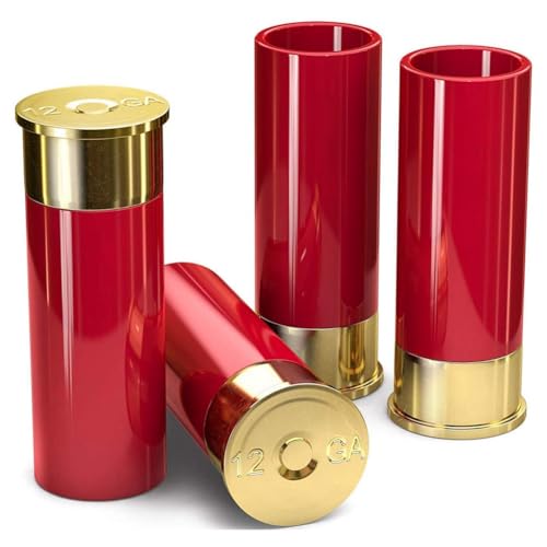 CAIONPLE 4 Stück 12-Gauge-Schnapsgläser, Tequila-Schnapsglas, Langlebig, Einfach zu Verwenden von CAIONPLE