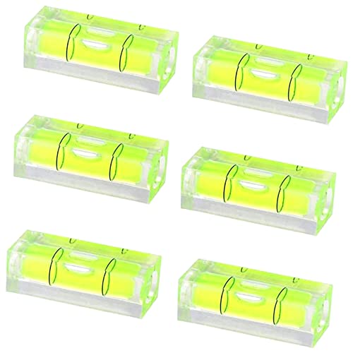 CAIONPLE 6 StüCke 10 X 10 X 29 Mm, Quadratische Wasserwaagen für Wandrahmen, Kunstdisplays, zum AufhäNgen Von Bildern, RV Stativ von CAIONPLE
