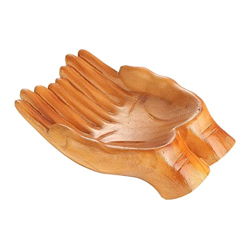 CAIONPLE Display-Ständer, Kristall-Display-Ständer, Kristallhalter, Geschnitzte Hände, Die Eine Schale für Kristallstein-Andenken, Schmuckstücke, Display, Geschnitztes Hand-Kristall-Display-Regal Anbi von CAIONPLE