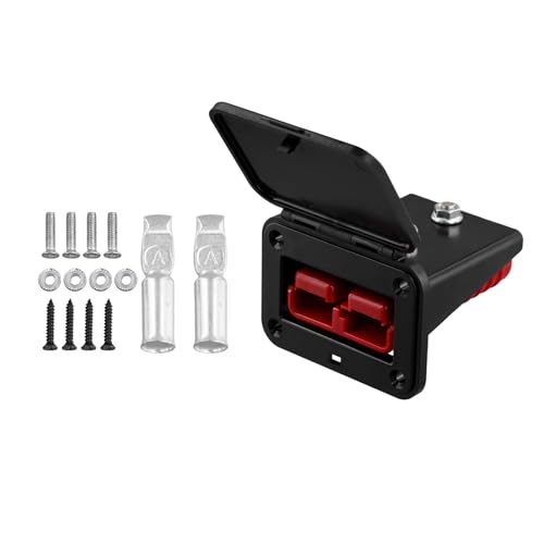 CAIONPLE Steckerhalter für Anderson-Stecker, 175 A, Panelsockel mit Staubschutz, Halterung für Tragbare Hochstromstecker von CAIONPLE