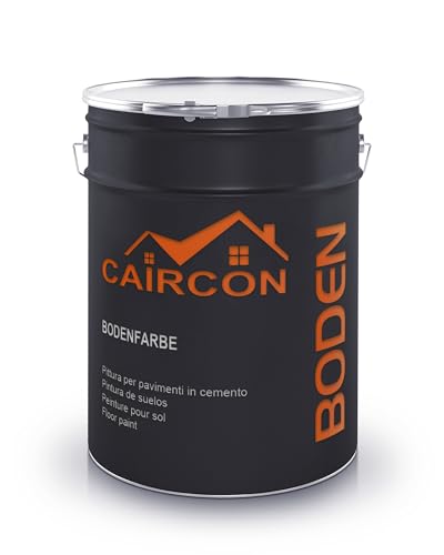 CAIRCON Bodenfarbe Betonfarbe Fußbodenfarbe Bodenbeschichtung Steinfarbe Platingrau - 5L von CAIRCON