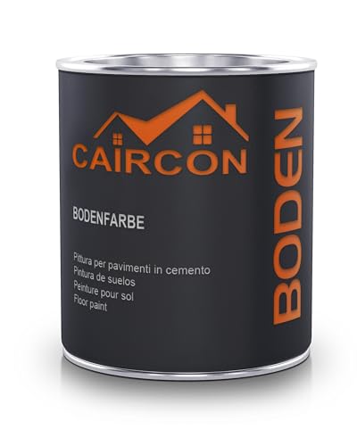 CAIRCON Bodenfarbe Betonfarbe Fußbodenfarbe Bodenbeschichtung Steinfarbe Lichtgrau - 750ml von CAIRCON