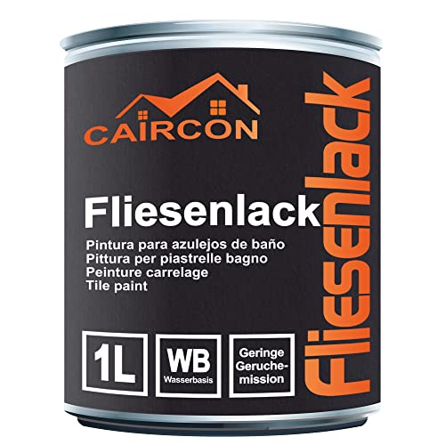 CAIRCON Fliesenlack Beige Fliesenfarbe Badezimmer Küche 1L von CAIRCON