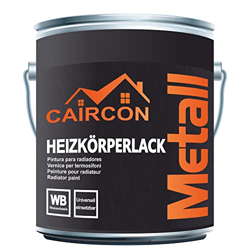 CAIRCON Heizkörperlack Heizkörperfarbe Metallschutzlack Eisengrau 750ml von CAIRCON