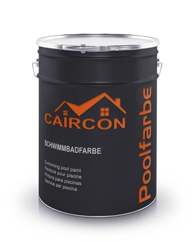 CAIRCON Schwimmbadfarbe Poolbeschichtung Poolfarbe Schwimmbecken Anthrazitgrau - 20L (2x10L) von CAIRCON