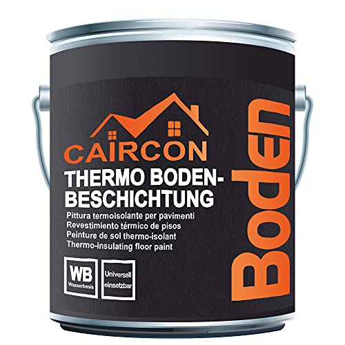 CAIRCON Thermo Bodenfarbe Bodenbeschichtung Bodenfarbe Betonfarbe Anthrazit-GRAU – 5L von CAIRCON