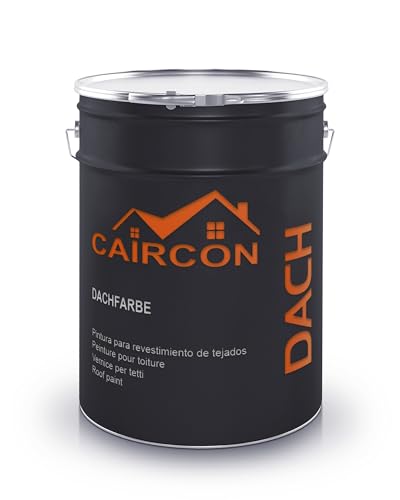 Dachfarbe Sockelfarbe Dachbeschichtung Farbe für Dachziegel MATT Anthrazitgrau - 5L von CAIRCON